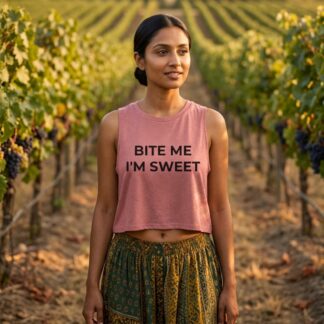 Bite Me I'm Sweet Crop Top lifestyle photo