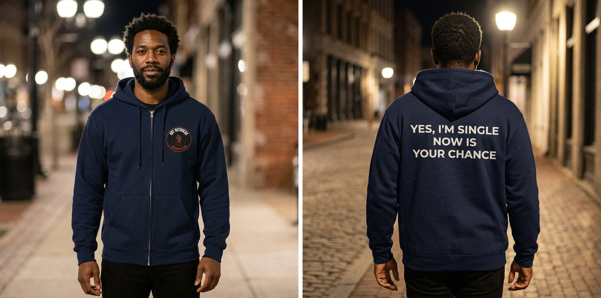 Yes, Single Now Is Your Chance Sweatshirt lifestyle photo