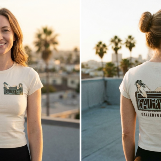 Gallery Girls Logo Baby Tee, Art Nouveau Design lifestyle photo