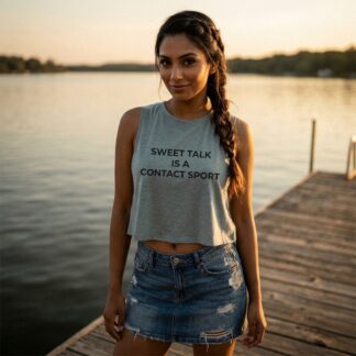 Sweet Talk Is a Contact Sport Flirty Crop Top lifestyle photo