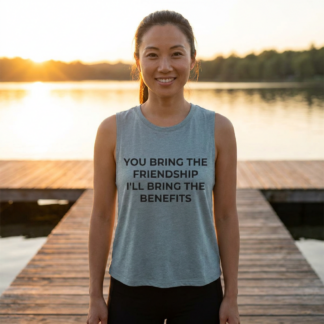 You Bring the Friendship I'll Bring the Benefits Crop Top lifestyle photo