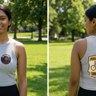 Pedaling for Tips Since the 90s Bicycle Racer Tank Top lifestyle photo