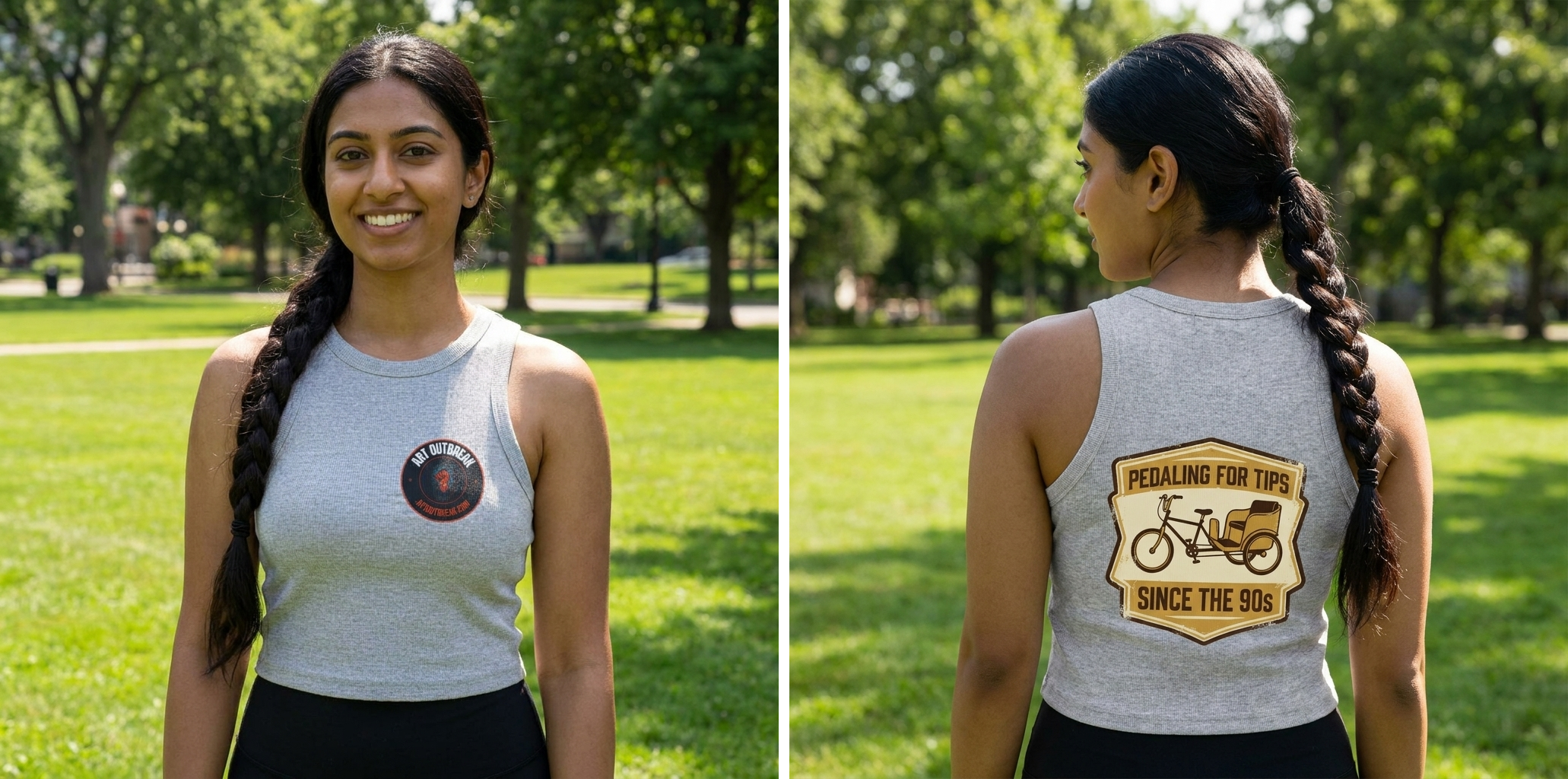 Pedaling for Tips Since the 90s Pedicab Racer Tank
