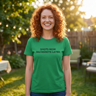 Shots Now Backshots Later Shirt lifestyle photo