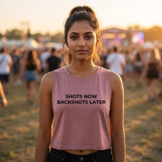Shots Now Backshots Later Crop Top lifestyle photo