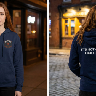 It's Not Gonna Lick Itself Funny Zip Hoodie lifestyle photo