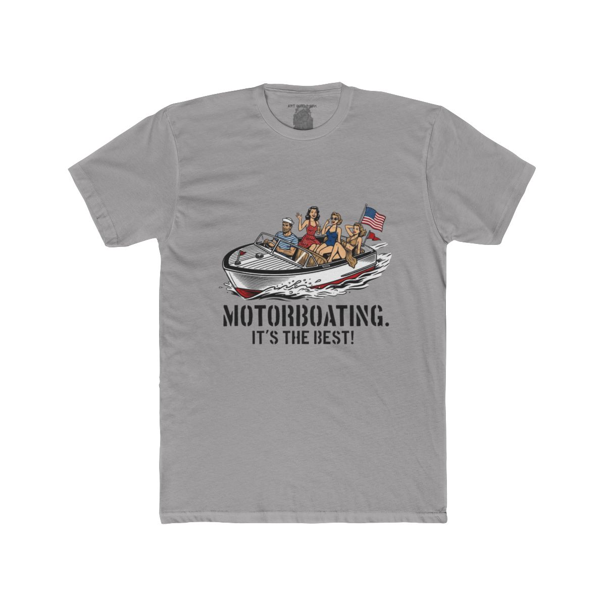 Motorboating It's the Best! Retro Pinup Speedboat Tee - Image 9