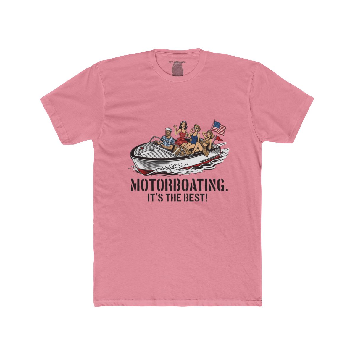 Motorboating It's the Best! Retro Pinup Speedboat Tee - Image 10
