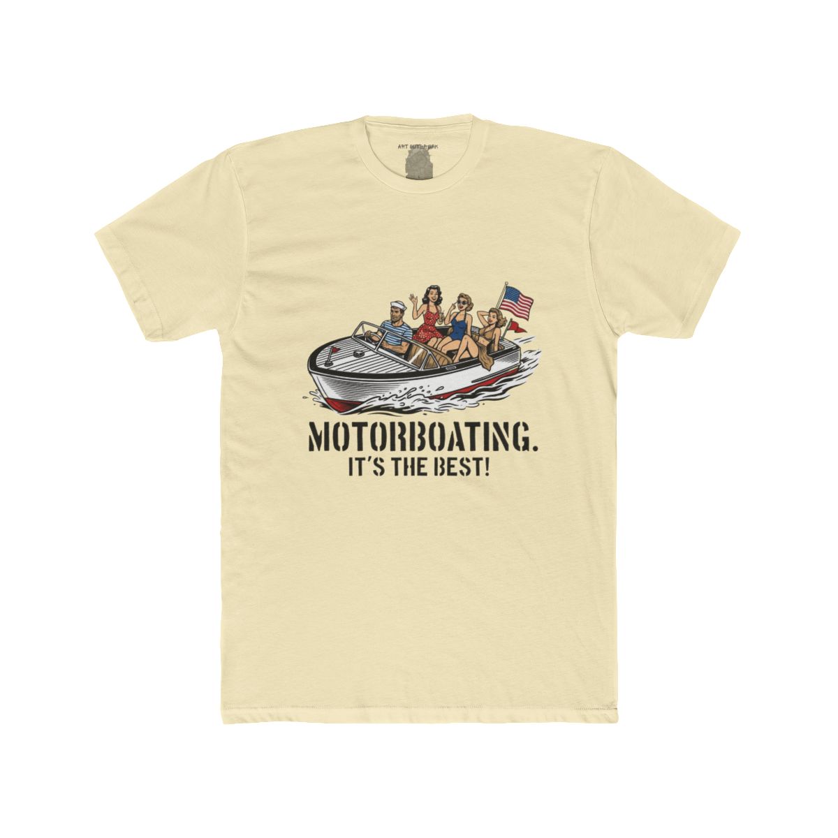 Motorboating It's the Best! Retro Pinup Speedboat Tee - Image 11
