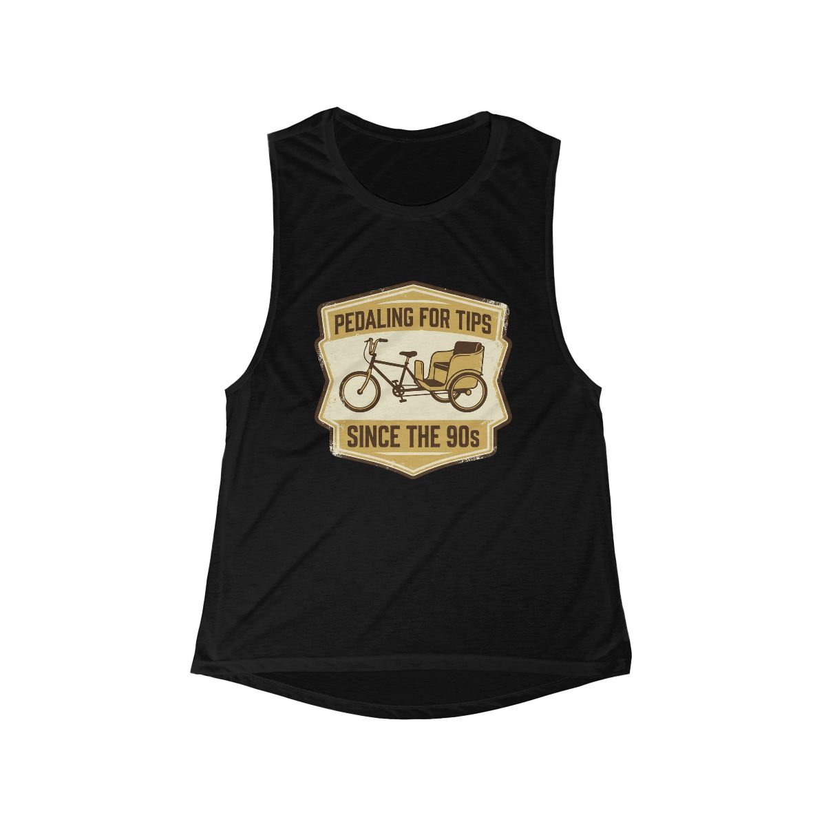 Pedaling for Tips Since the 90s Pedicab Scoop Tank - Image 3