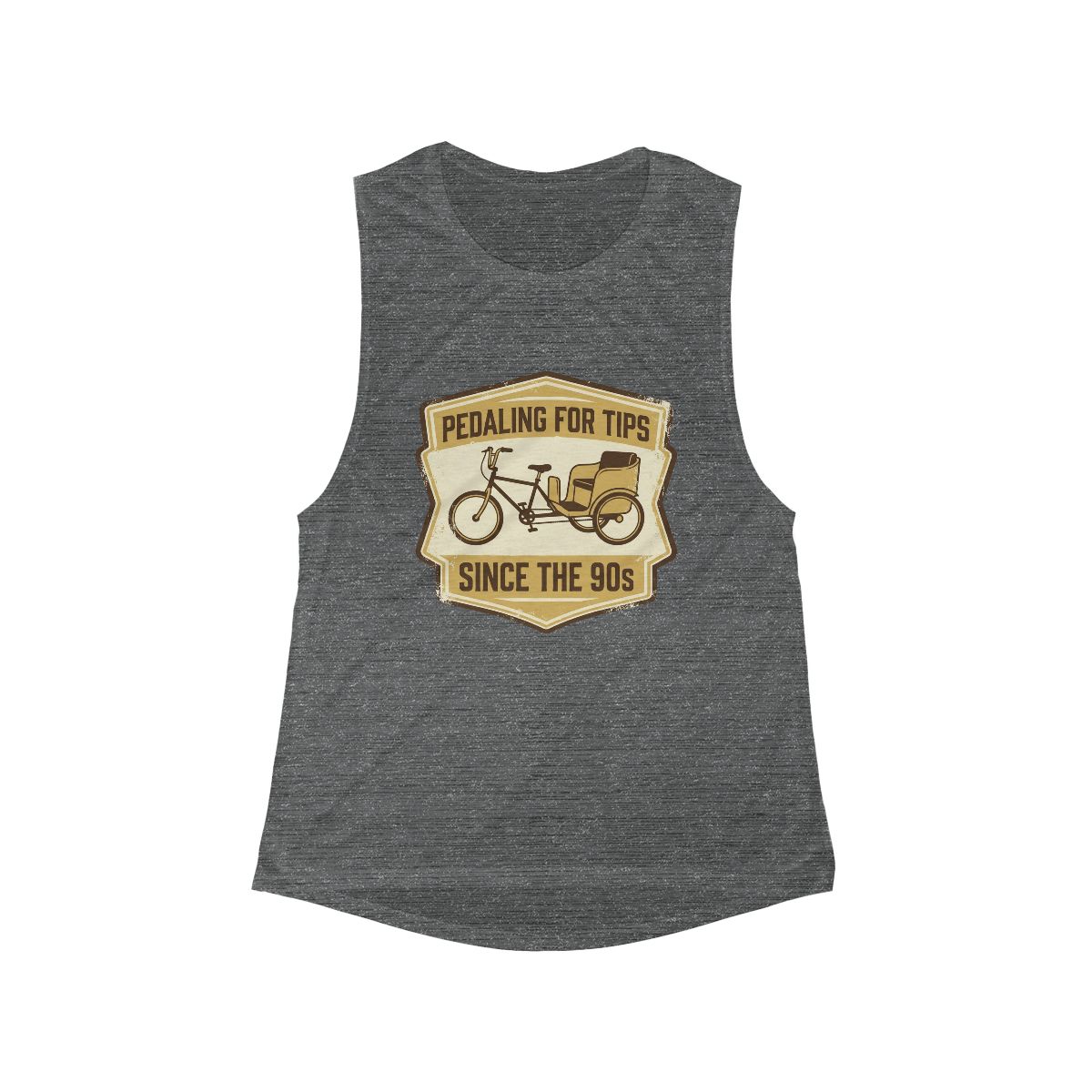 Pedaling for Tips Since the 90s Pedicab Scoop Tank - Image 2