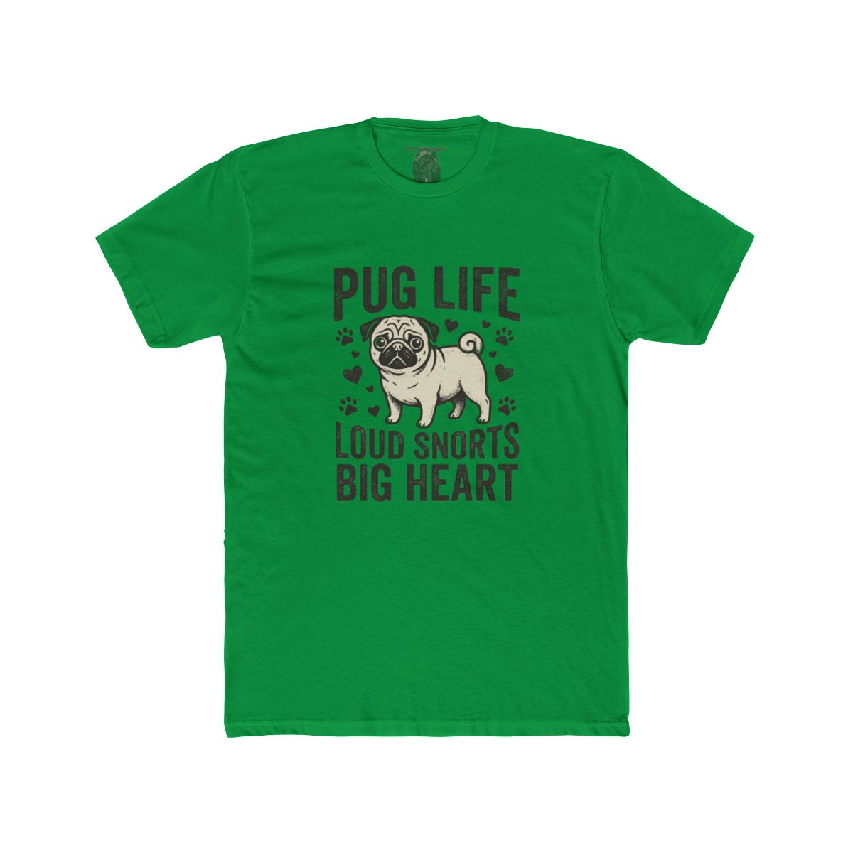Pug Life Loud Snorts Big Heart T-Shirt | Pug Dog Tee - Image 7