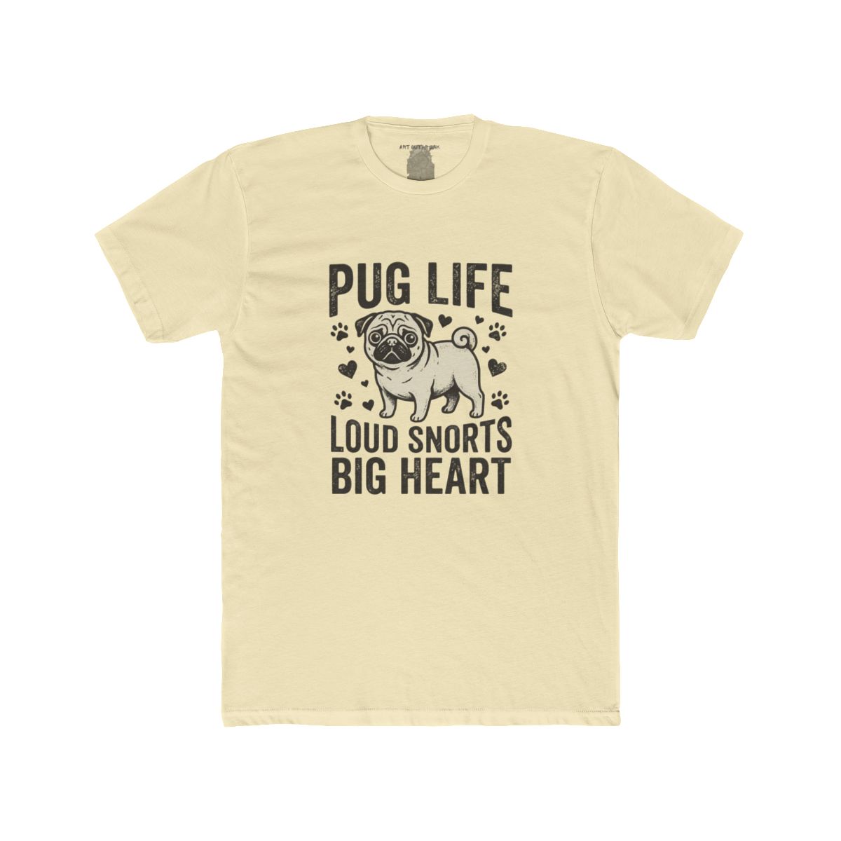 Pug Life Loud Snorts Big Heart T-Shirt | Pug Dog Tee - Image 11