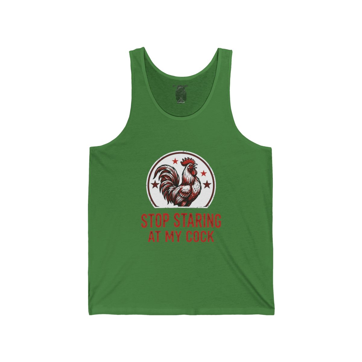 Stop Staring at My Cock Rooster Tank | Funny Adult Tank Top - Image 6