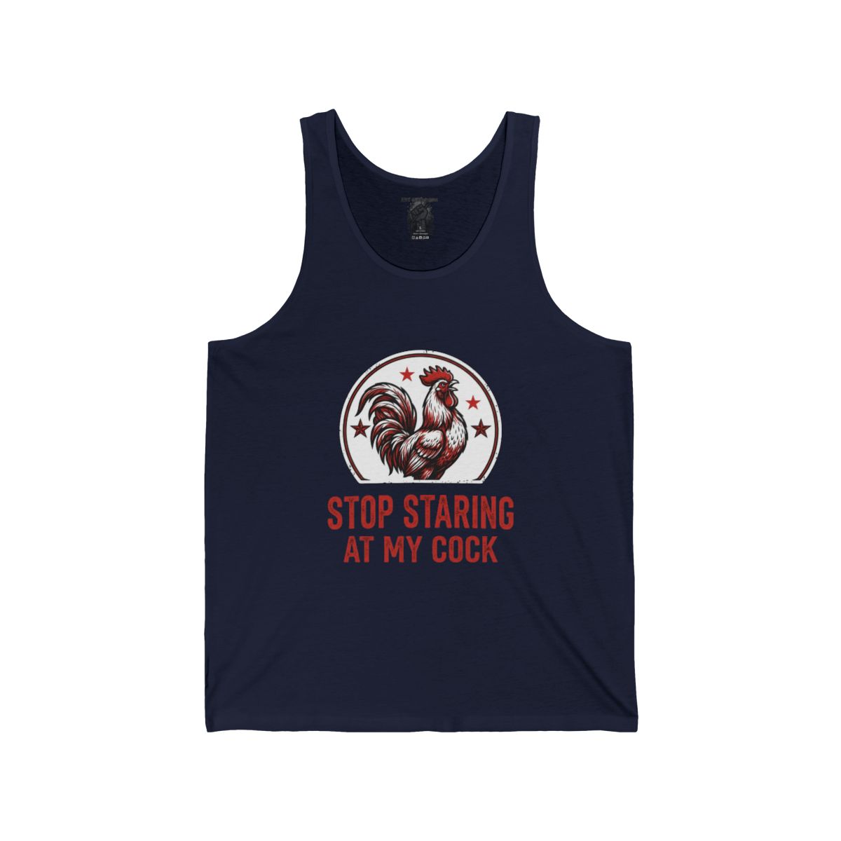Stop Staring at My Cock Rooster Tank | Funny Adult Tank Top - Image 7