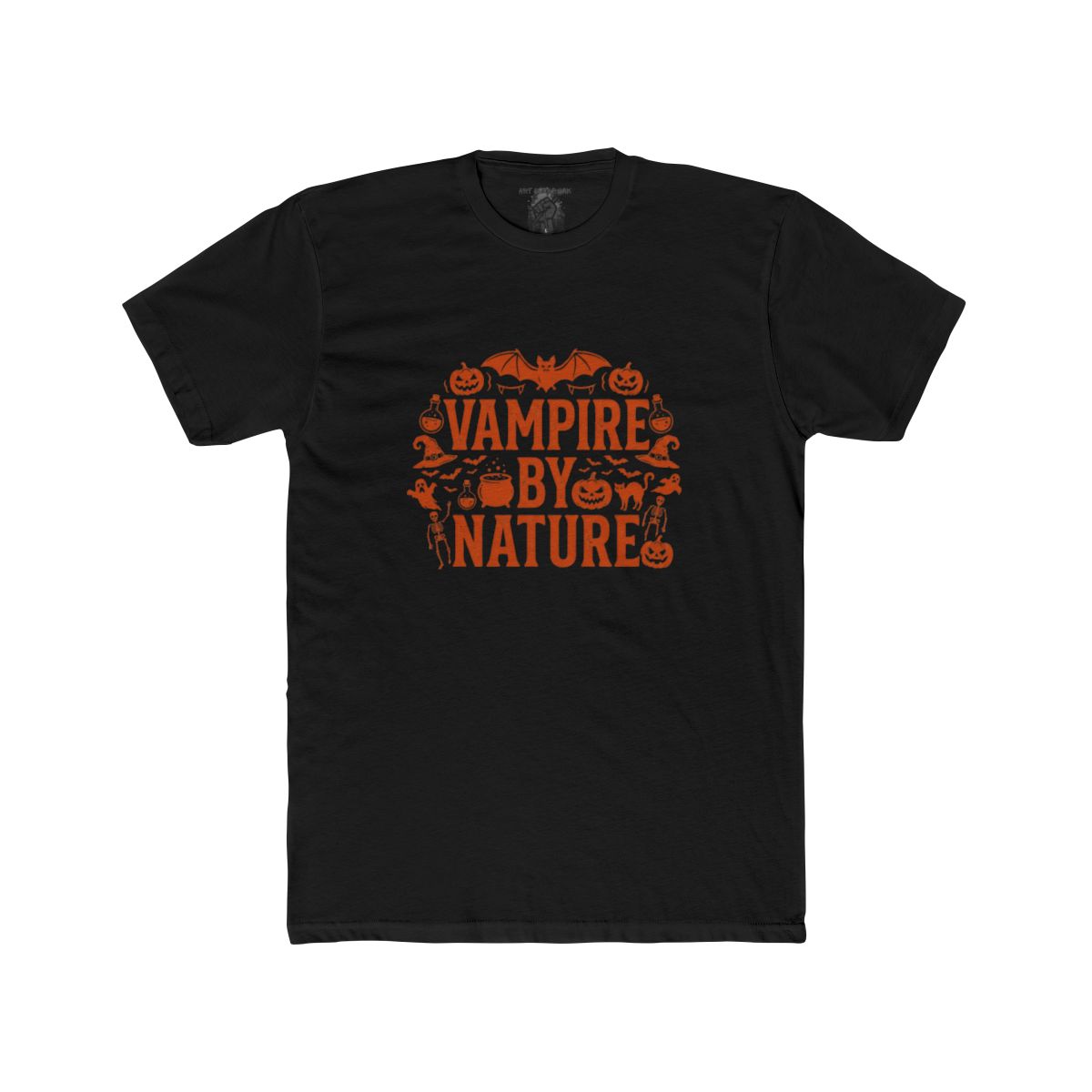 Vampire by Nature Halloween Graphic Tee - Image 3