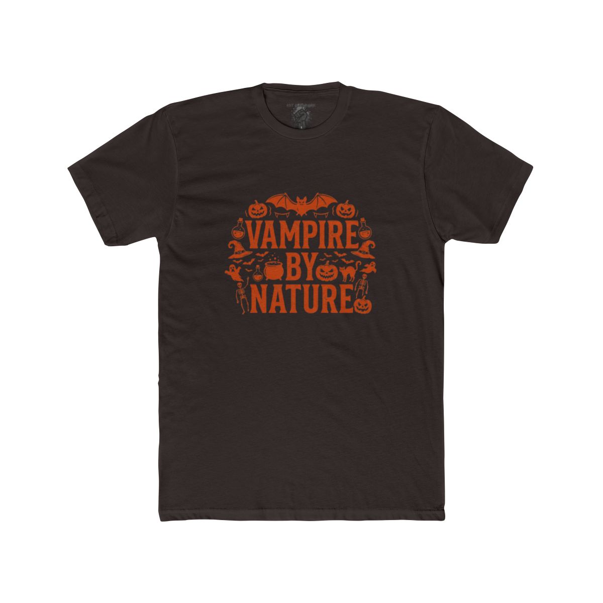 Vampire by Nature Halloween Graphic Tee - Image 4