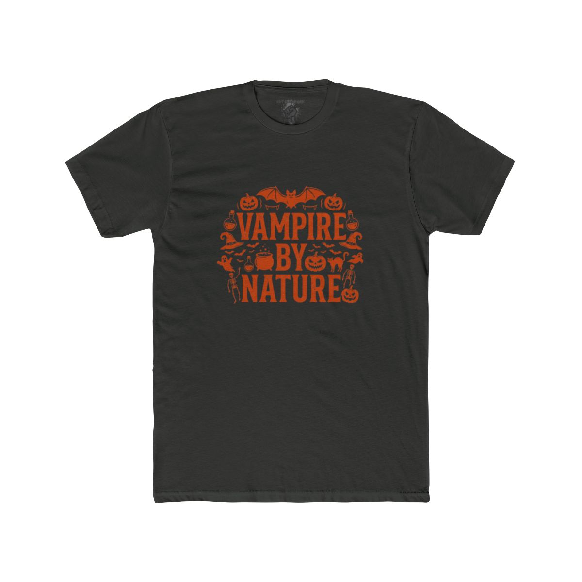 Vampire by Nature Halloween Graphic Tee - Image 6