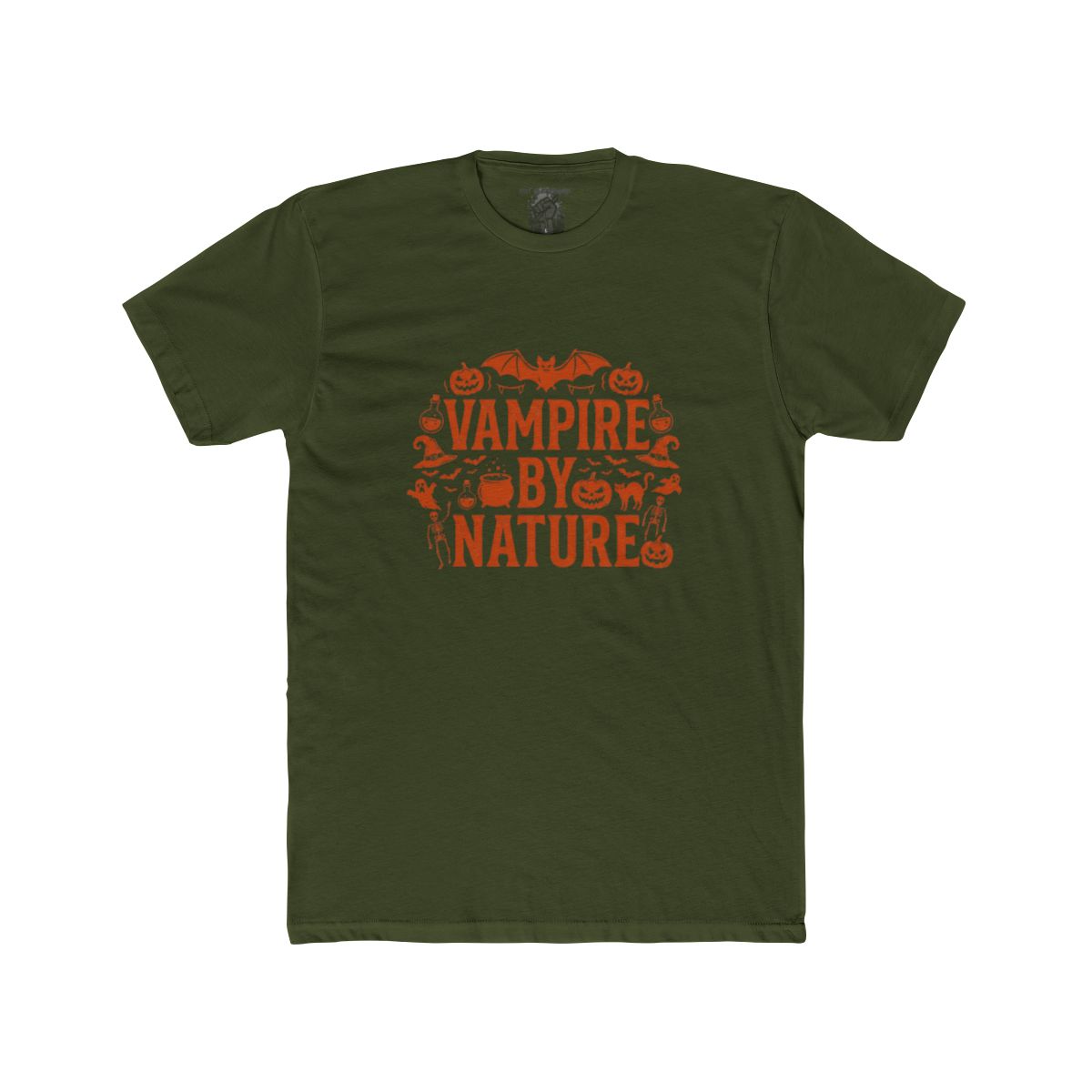 Vampire by Nature Halloween Graphic Tee - Image 10