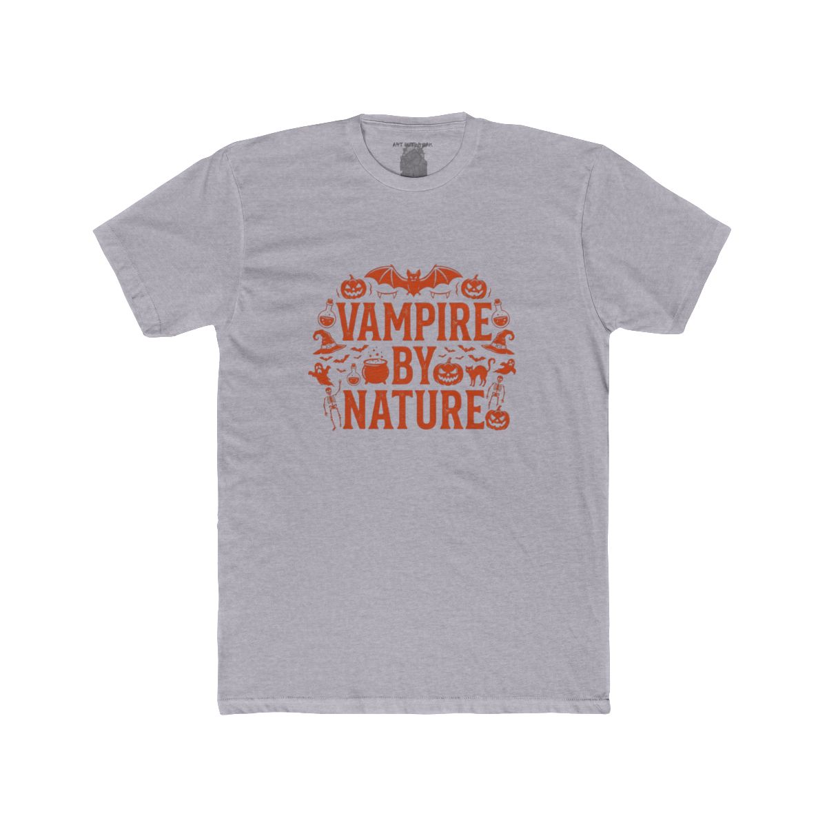Vampire by Nature Halloween Graphic Tee - Image 2